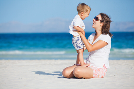 Family on Beach