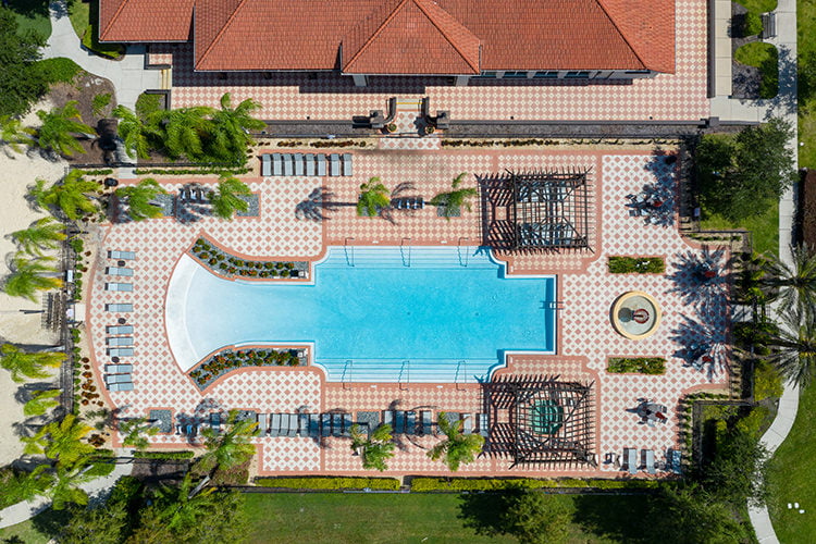 Bella Vida Pool Bird's Eye View