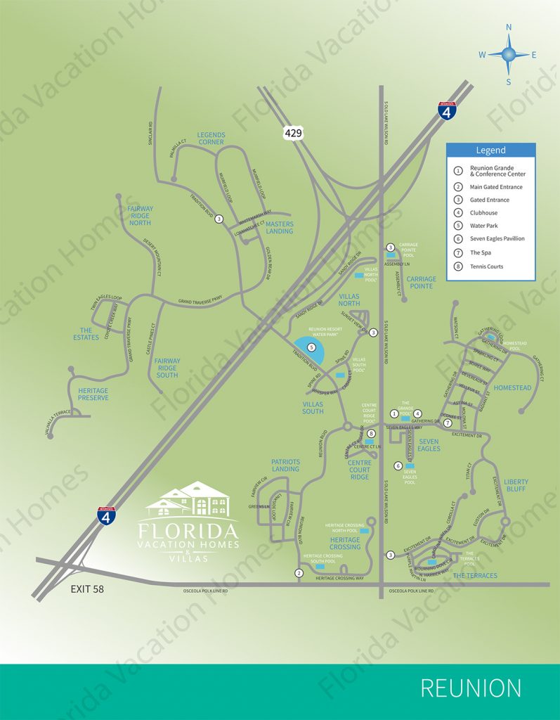 Reunion Resort Map
