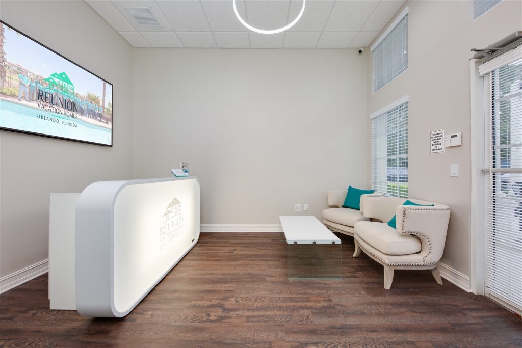 entrance to Florida vacation home office