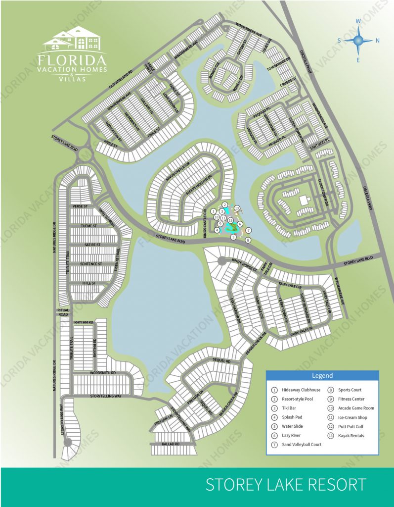 Storey Lake Resort Map